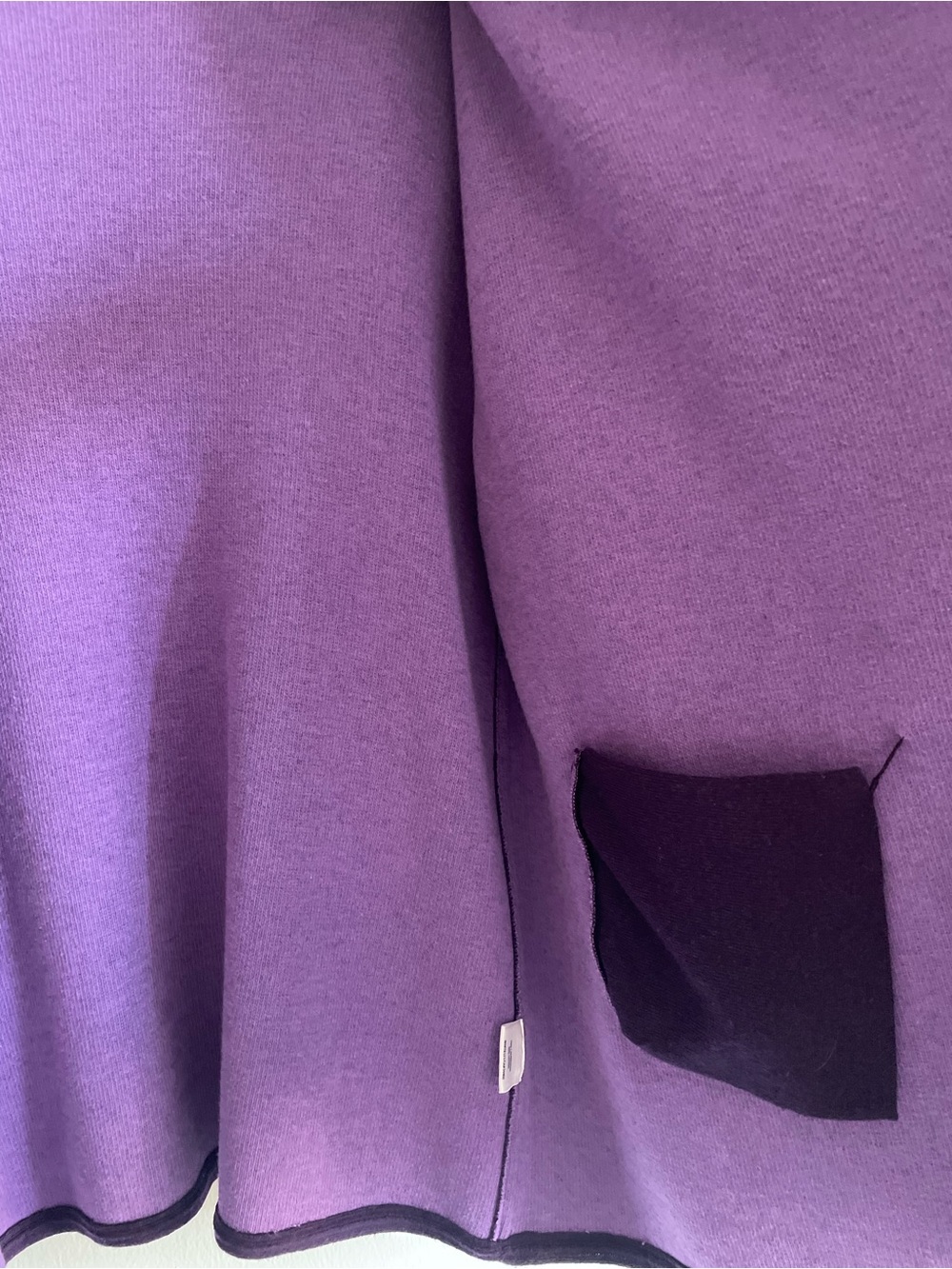 Eileen Fisher open cardigan sweater jacket purple wool cottage lagenlook L - Picture 5 of 8